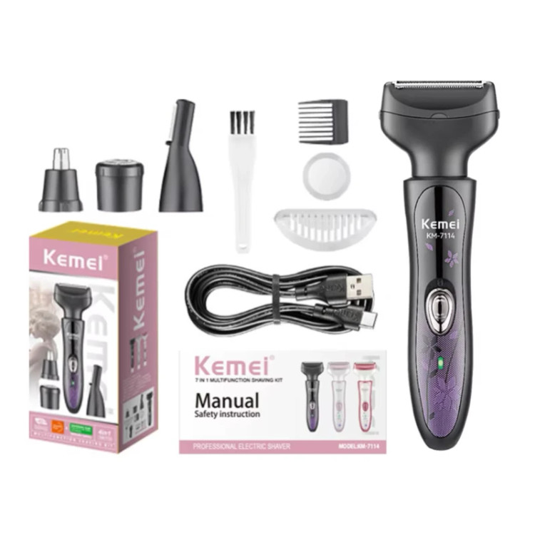 ماشین اصلاح صورت و بدن 4در 1 کیمی مدل KM-7114