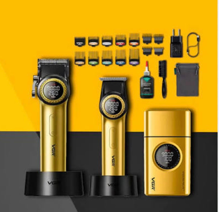 ست ماشین اصلاح خط زن و شیور وی جی آر مدل V-977 و V-377