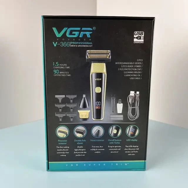 ست ماشین صورت و بدن وی جی آر مدل V-366 (3in 1)