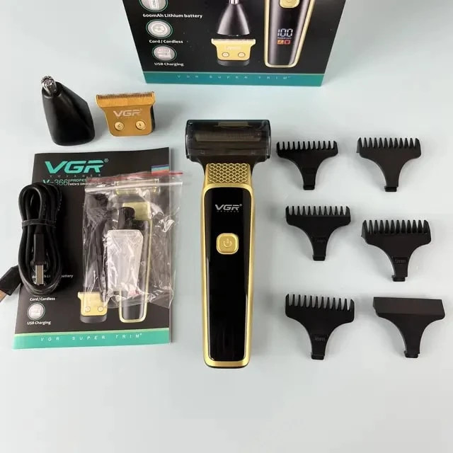 ست ماشین صورت و بدن وی جی آر مدل V-366 (3in 1)