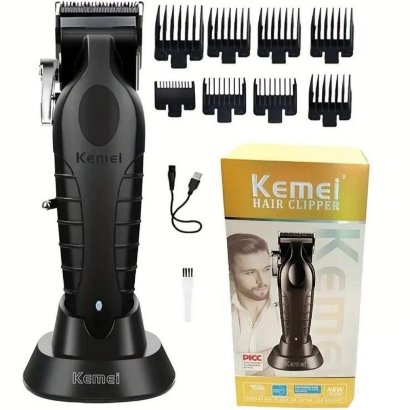 ماشین اصلاح مو سر و صورت کیمی مدل پایه دار KM-2296