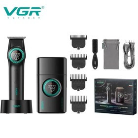 ست ماشین اصلاح خط زن و شیور وی جی آر مدل V-977 و V-377