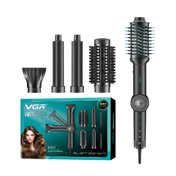 سشوار حرفه ای 5در1 وی جی آر مدل V-483