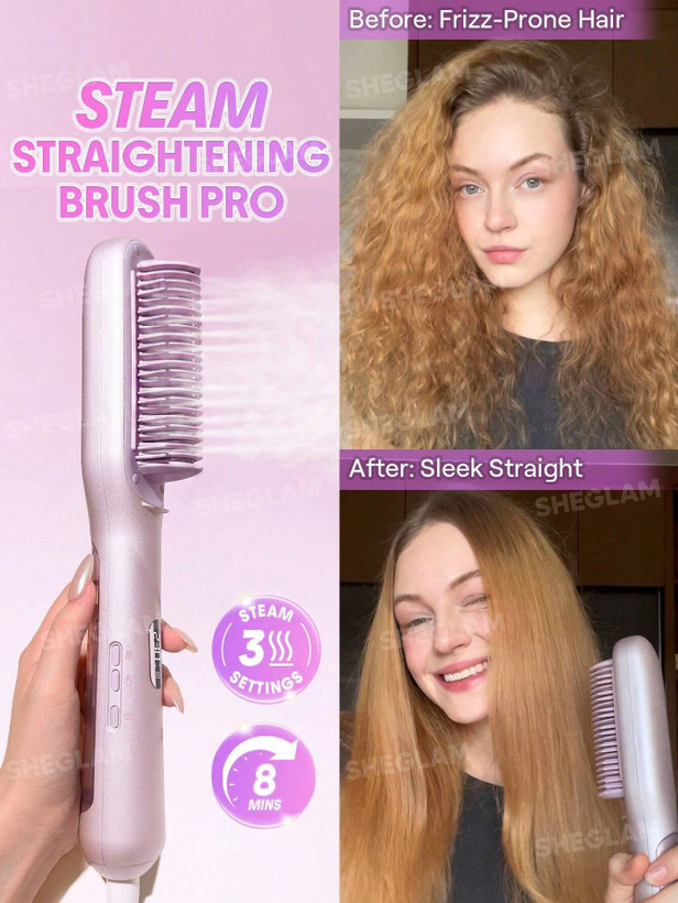 برس حرارتی شیگلم مدل Hydra shot steam straightening brush pro