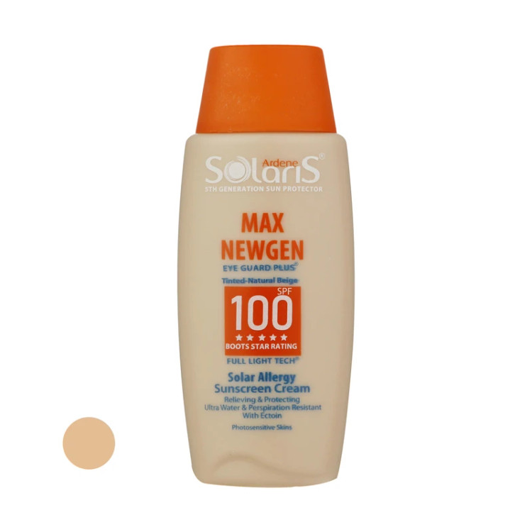 کرم ضد آفتاب رنگی آردن سولاریس spf 100 مدل MAX NEW GEN