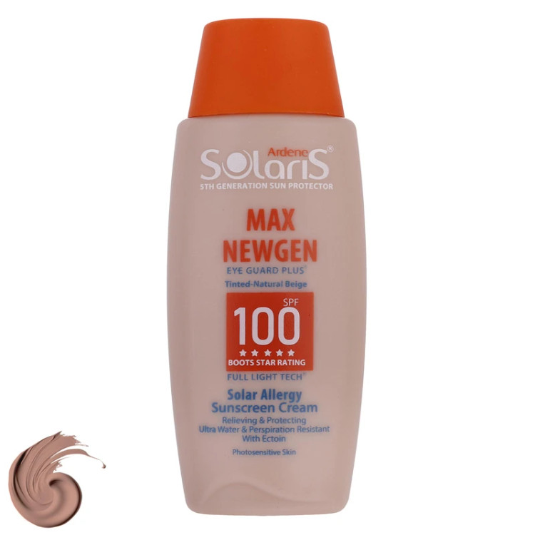 کرم ضد آفتاب رنگی آردن سولاریس spf 100 مدل MAX NEW GEN