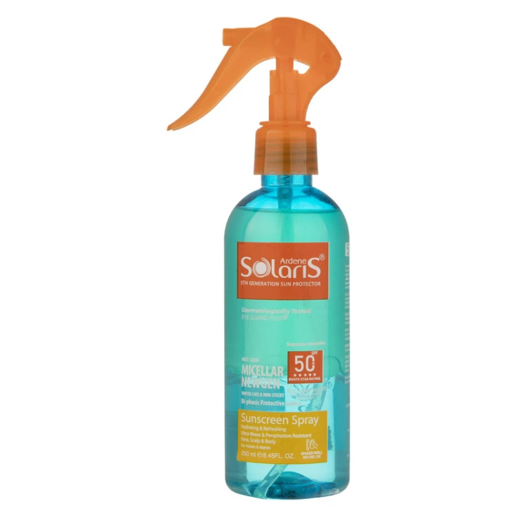 لوسیون دوفازی ضد آفتاب آردن سولاریس مدل MICELLAR NEW GEN