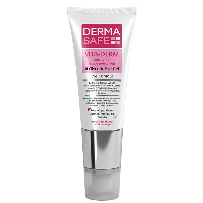 کرم ژل دور چشم درما سیف مدل VITA-DERM